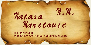 Nataša Marilović vizit kartica